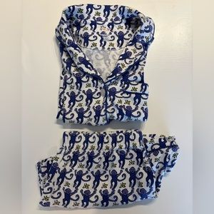 Roller Rabbit Sapphire Short Polo PJ Set (S)